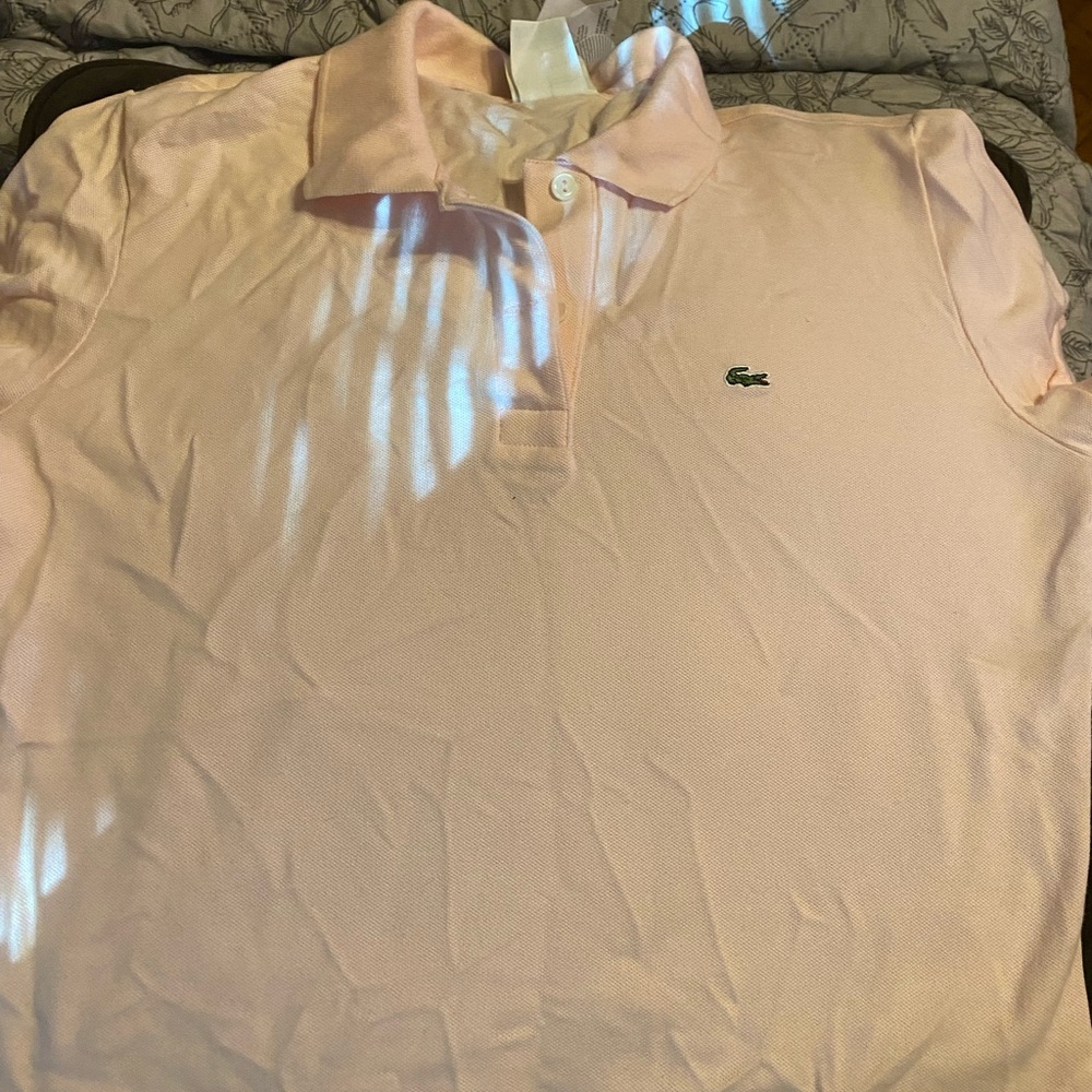 Brand new with tags vintage style/design Lacoste classic T-shirt baby pink